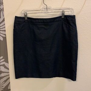 Dark Denim Business Skirt